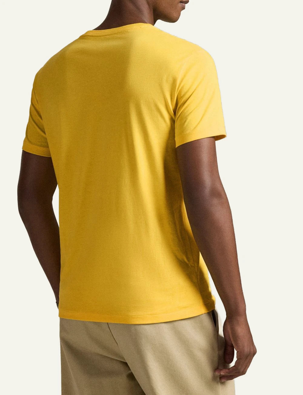 Polo Ralph Lauren custom slim fit t-shirt kitrino me kentimeno pony logo back view