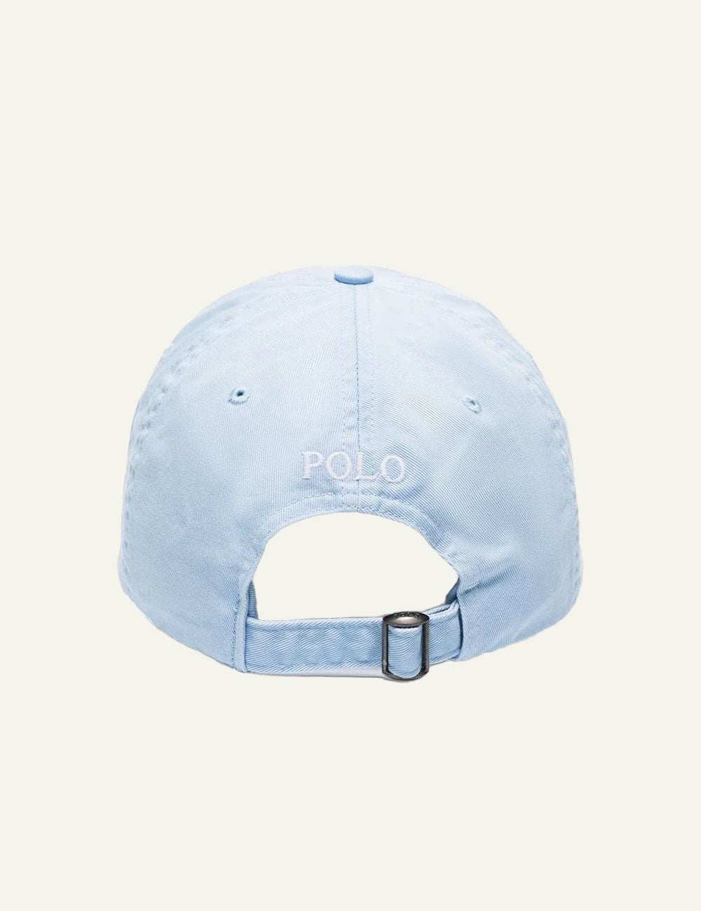 Polo Ralph Lauren light blue cap with POLO embroidery dack view