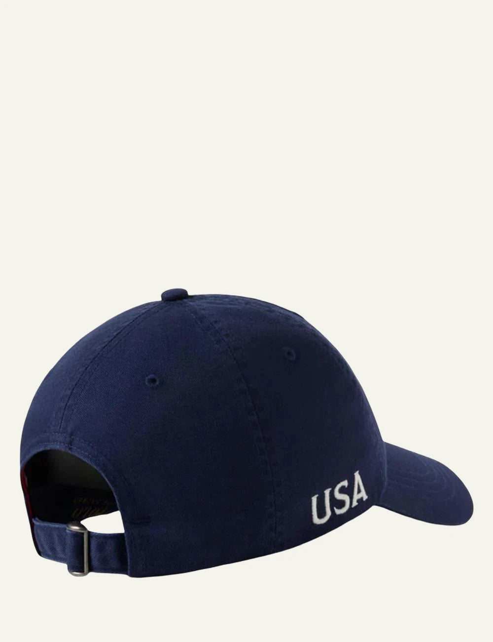 Polo Ralph Lauren navy cap with embroidered crest logo back