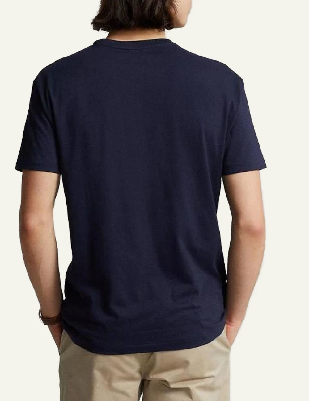 Polo Ralph Lauren navy T-shirt me red pony logo back view