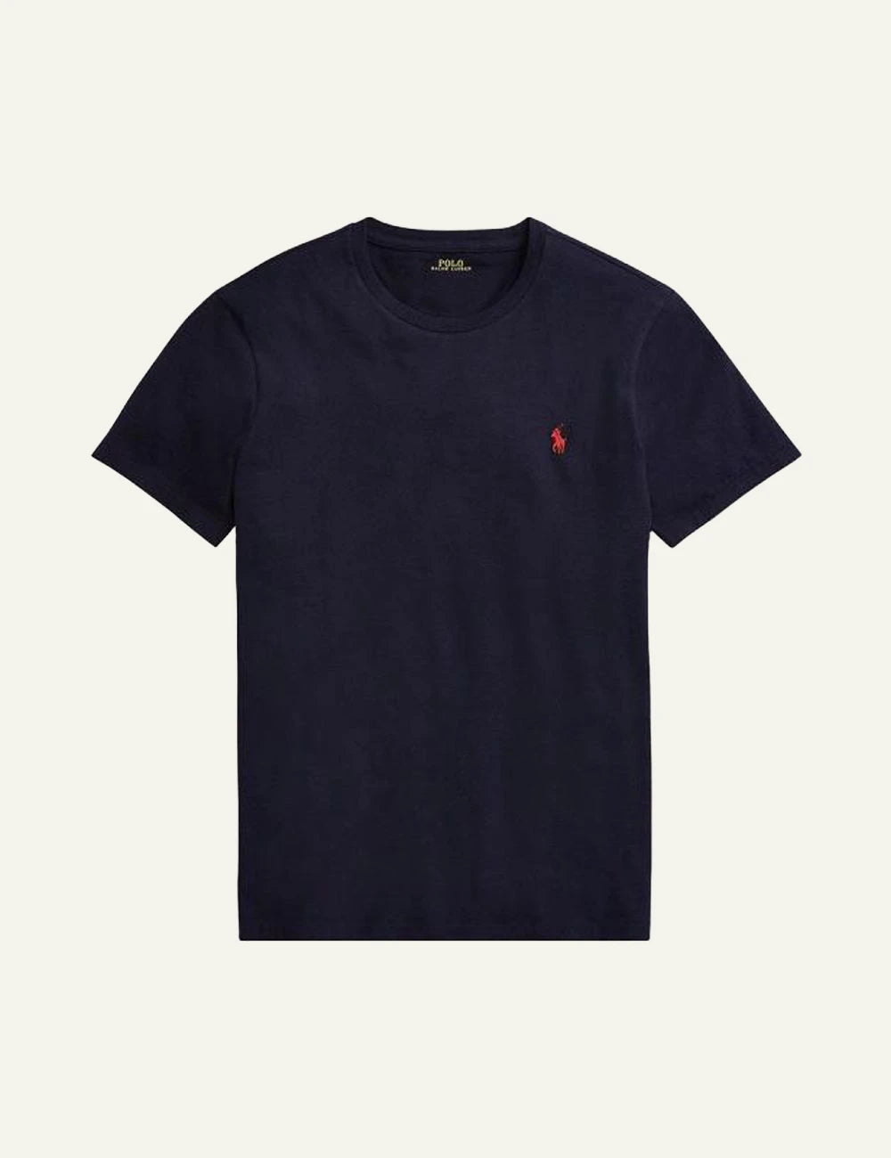 Polo Ralph Lauren navy T-shirt me red pony logo front view