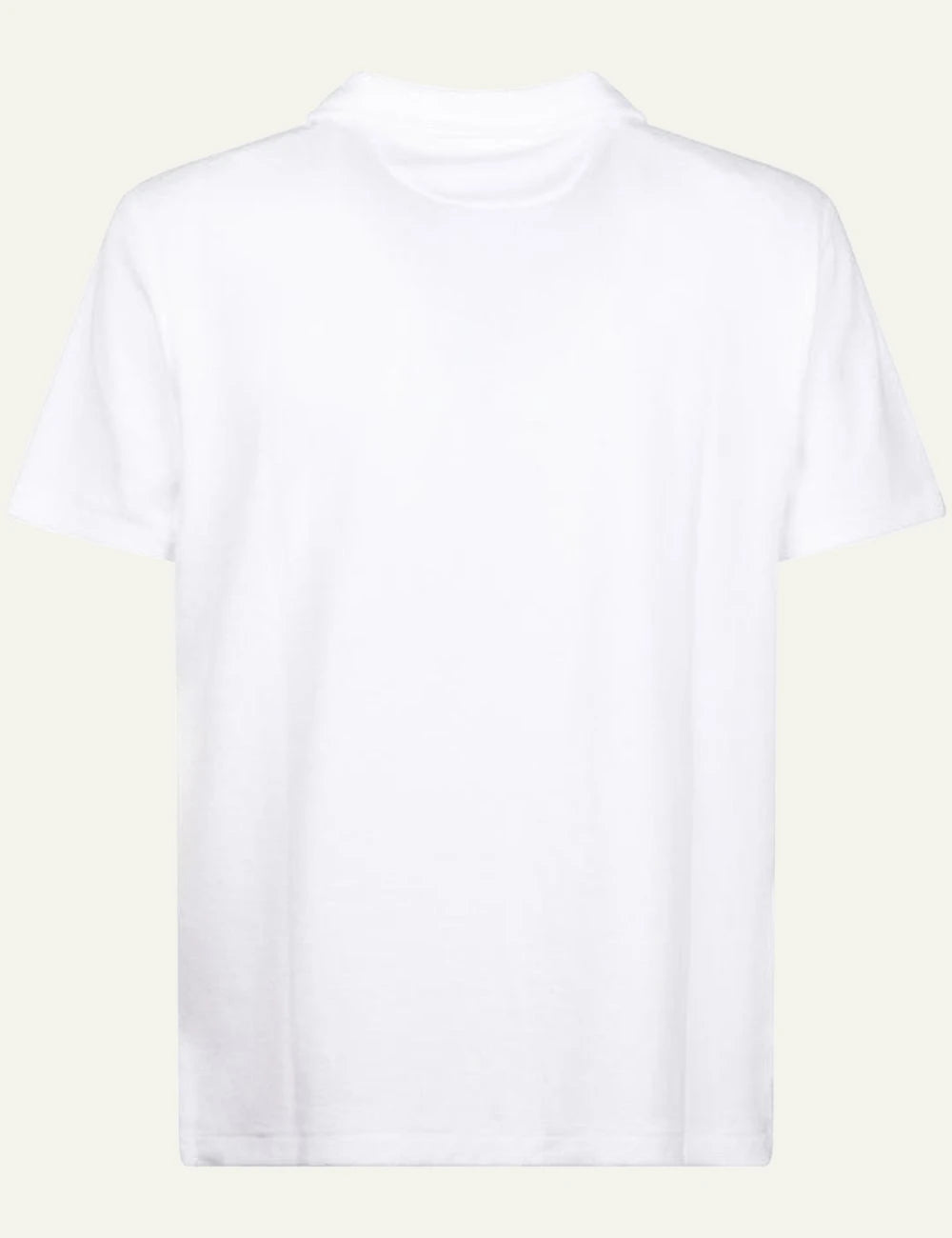Polo Ralph Lauren short sleeve polo shirt in white with chest pocket and embroidered logo, back view