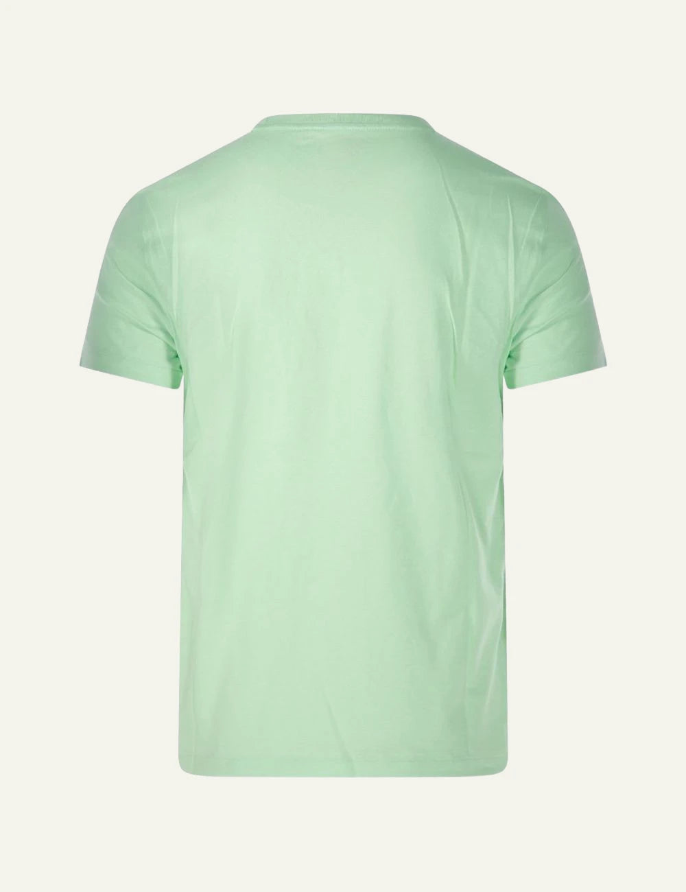 Polo Ralph Lauren t-shirt lime green logo chest back flat view