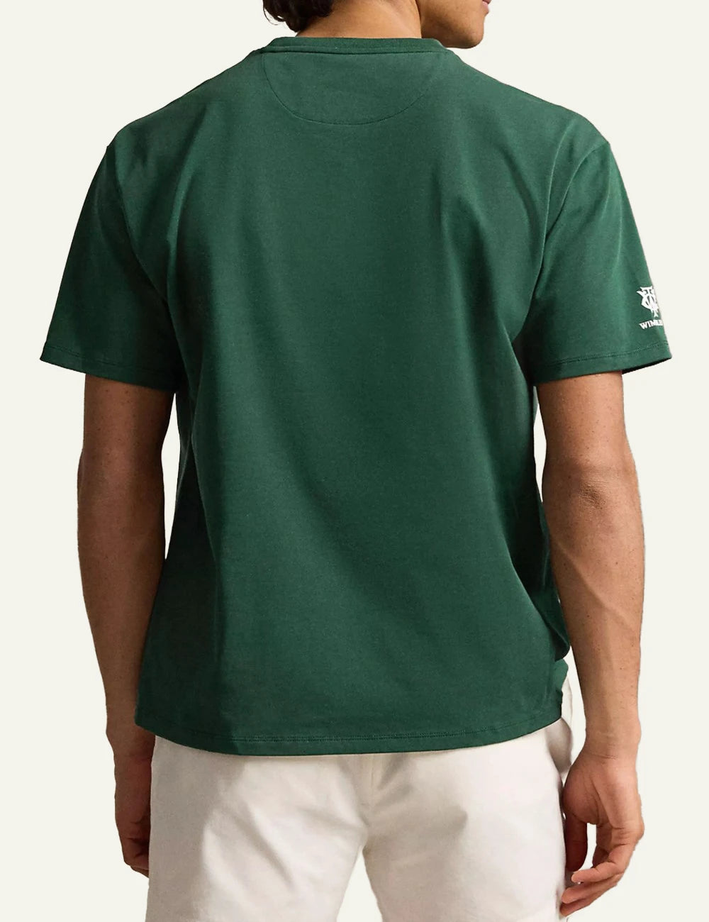 Polo Ralph Lauren Wimbledon t-shirt green logo back view