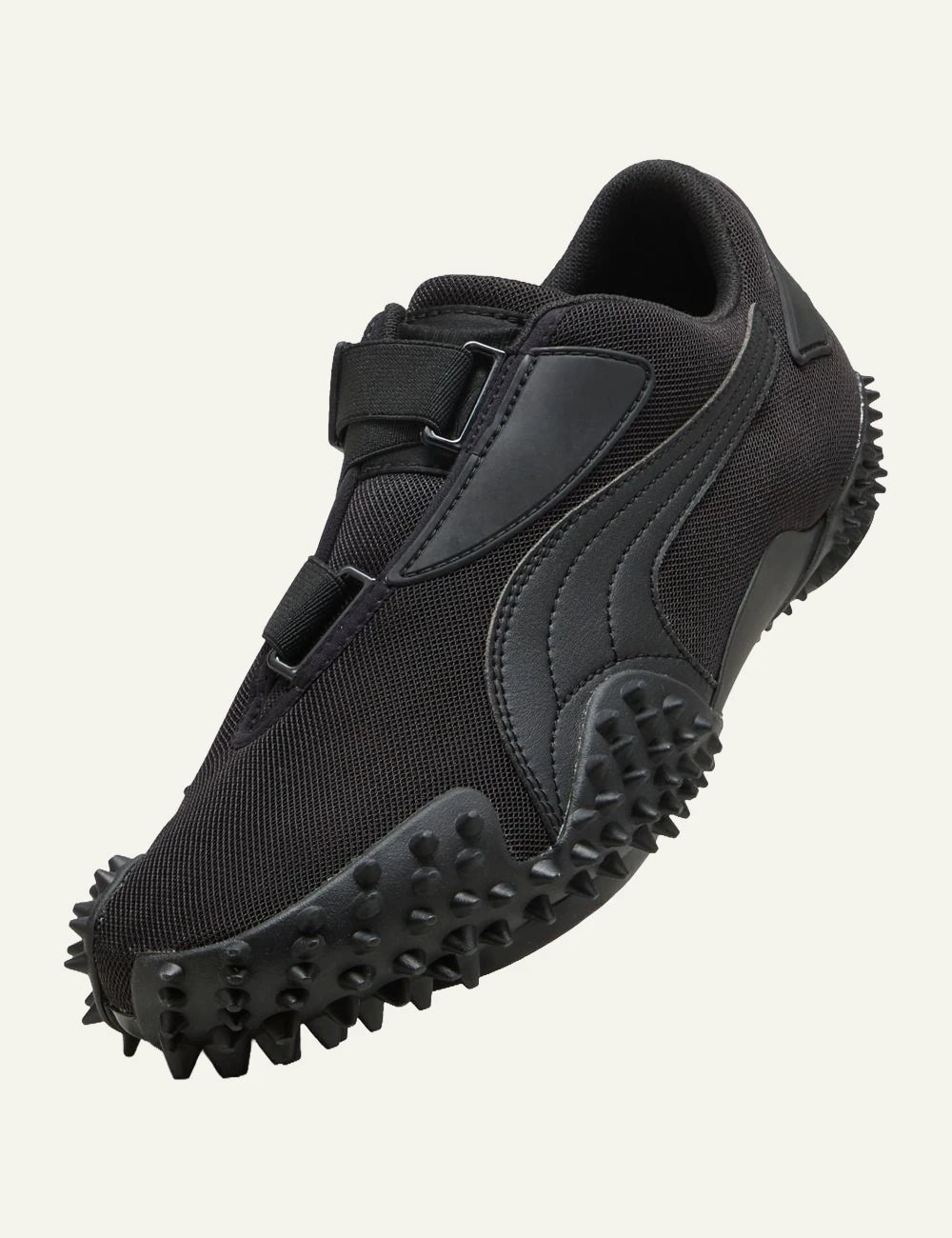 Puma Mostro OG black angled front  view
