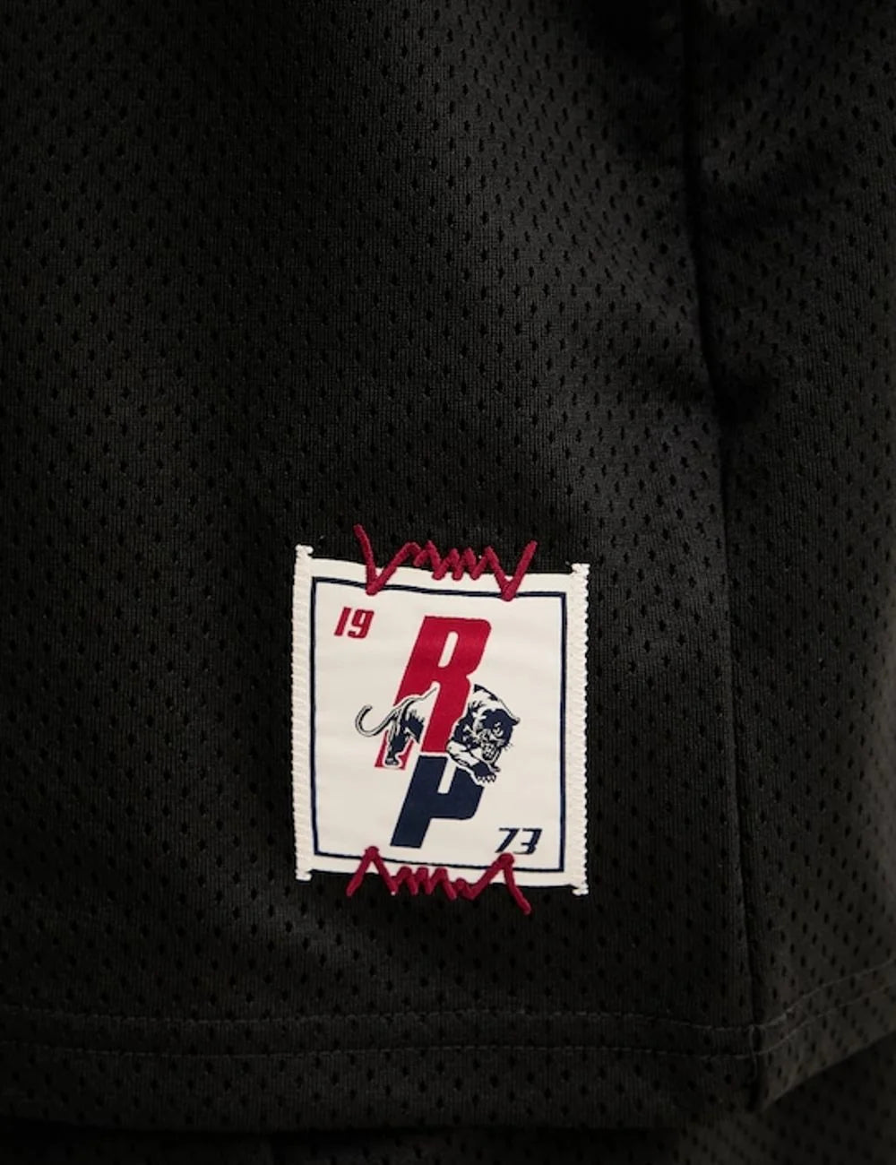 Puma Represent Black Mesh Basketball Jersey With RP Logo detail View