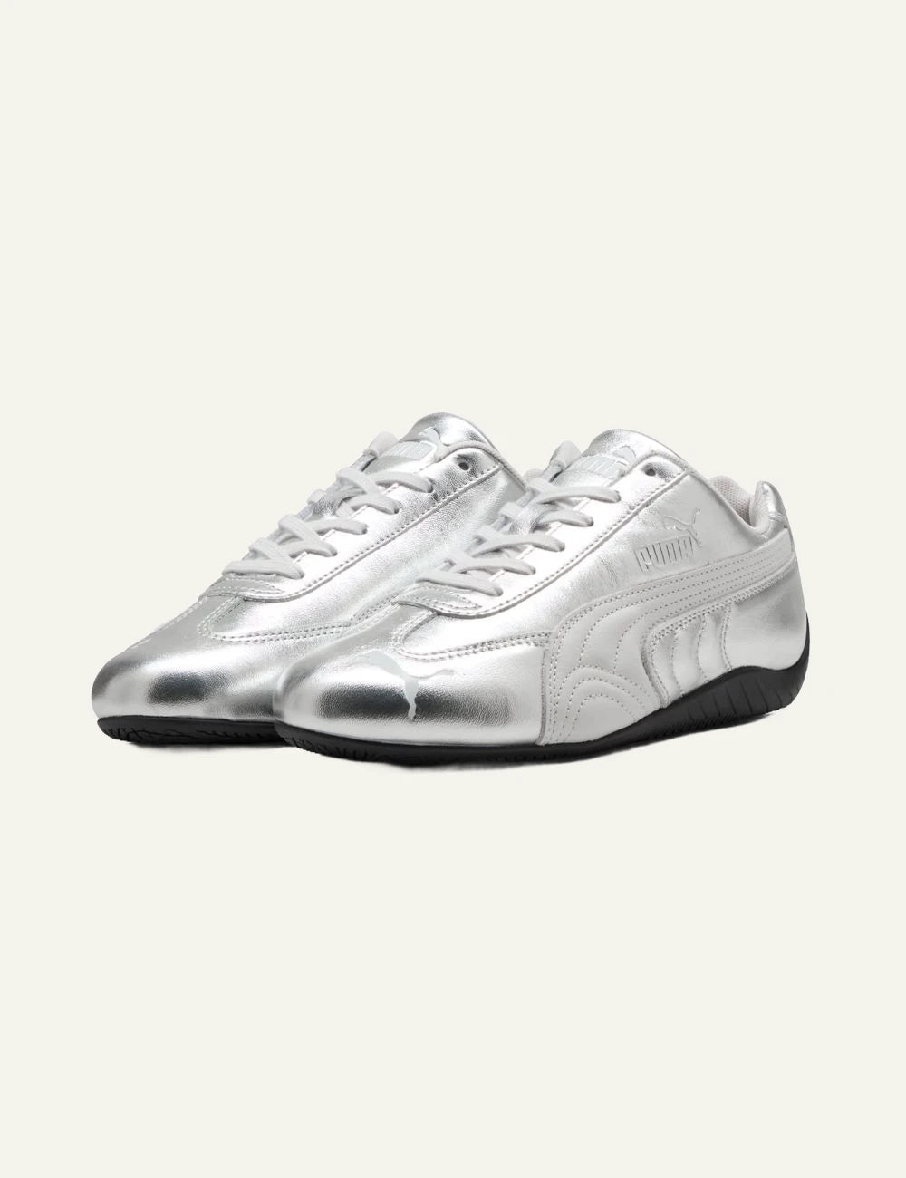 Puma Speedcat feather gray silver metallic profil view