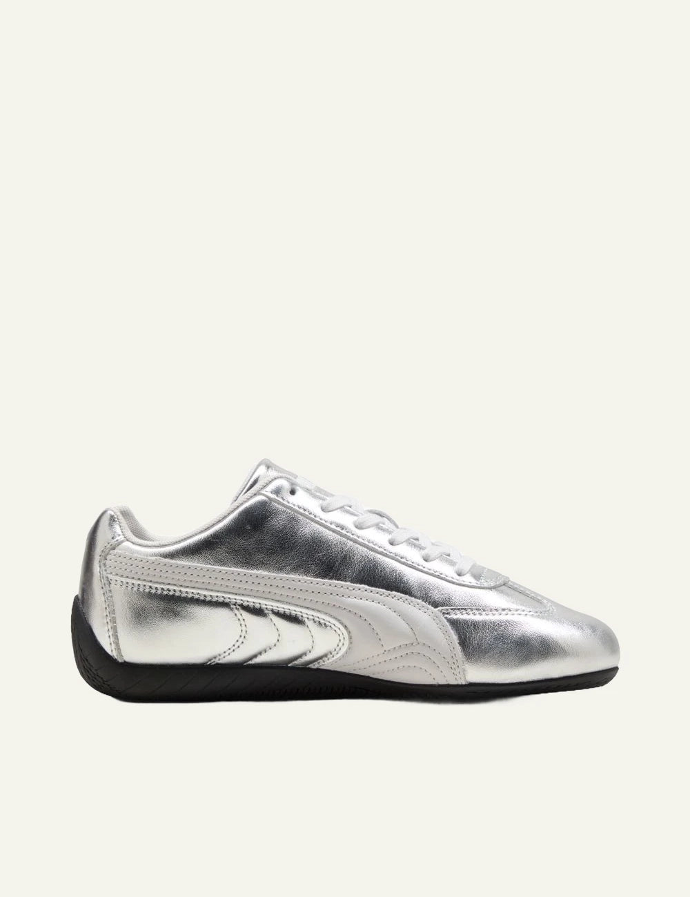 Puma Speedcat feather gray silver metallic side view