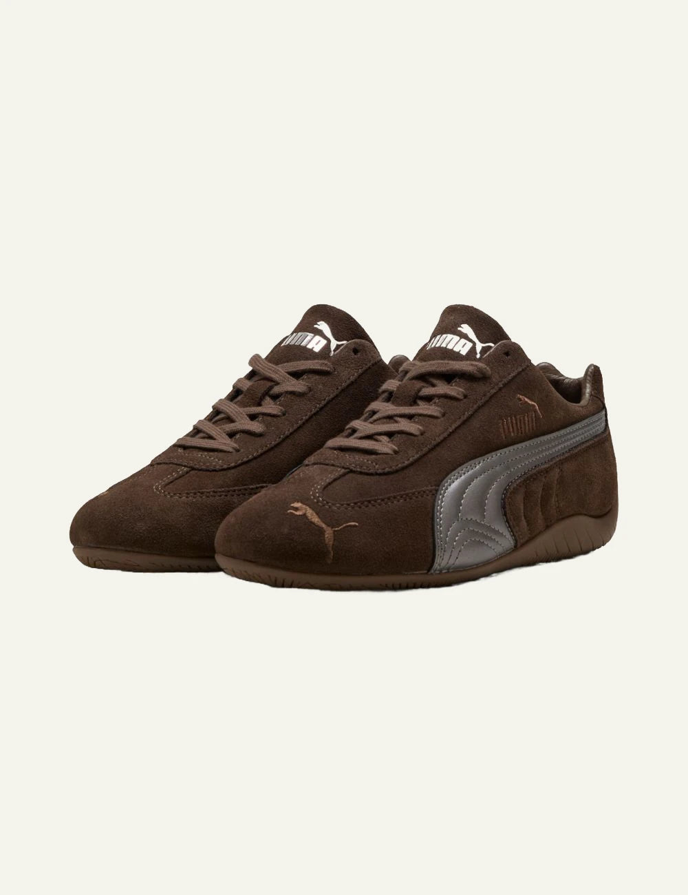 Puma Speedcat Lux chocolate brown profil view suede upper