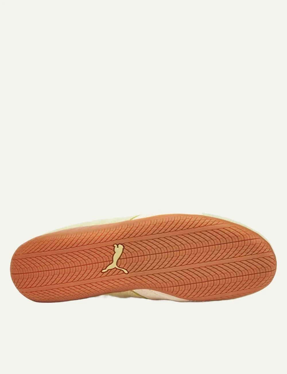 Puma Speedcat OG sneakers in light green suede with gum sole view 