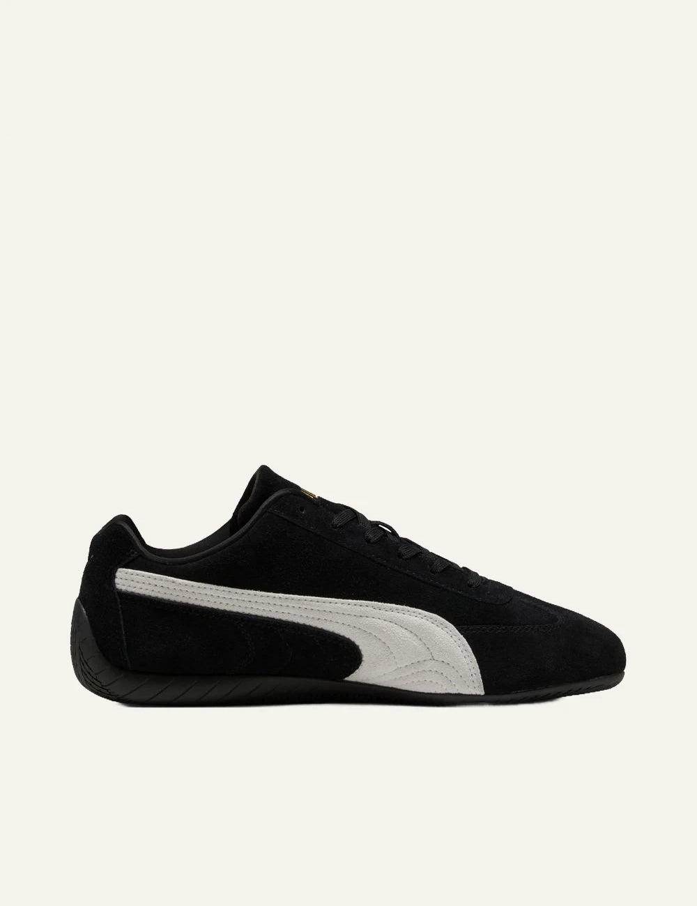 Puma Speedcat OG Motorsport black white side view suede upper