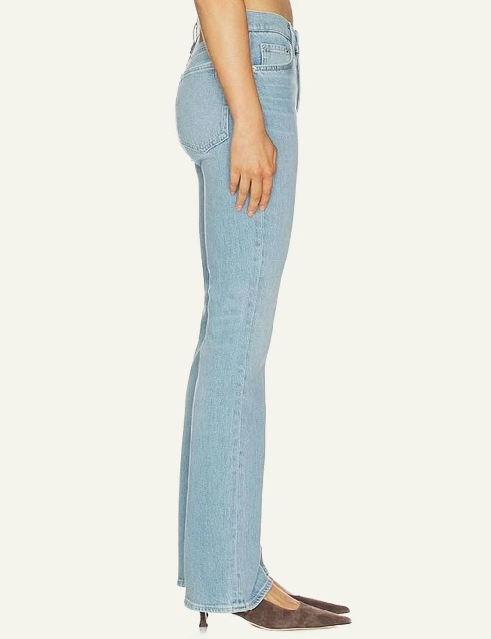 Rag &amp; Bone Peyton bootcut jeans light blue side view
