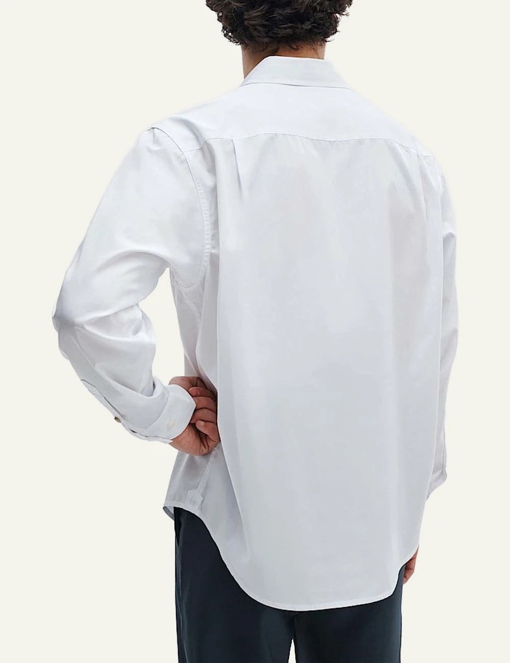 Rag &amp; Bone white cotton shirt with chest pocket back view