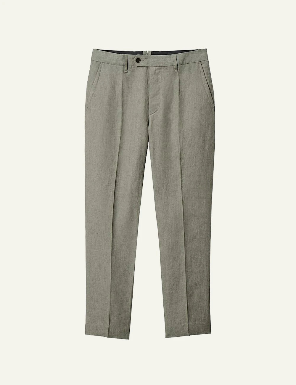 Rag &amp; Bone linen tailored pants light khaki front view