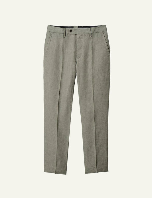 Rag &amp; Bone linen tailored pants light khaki front view