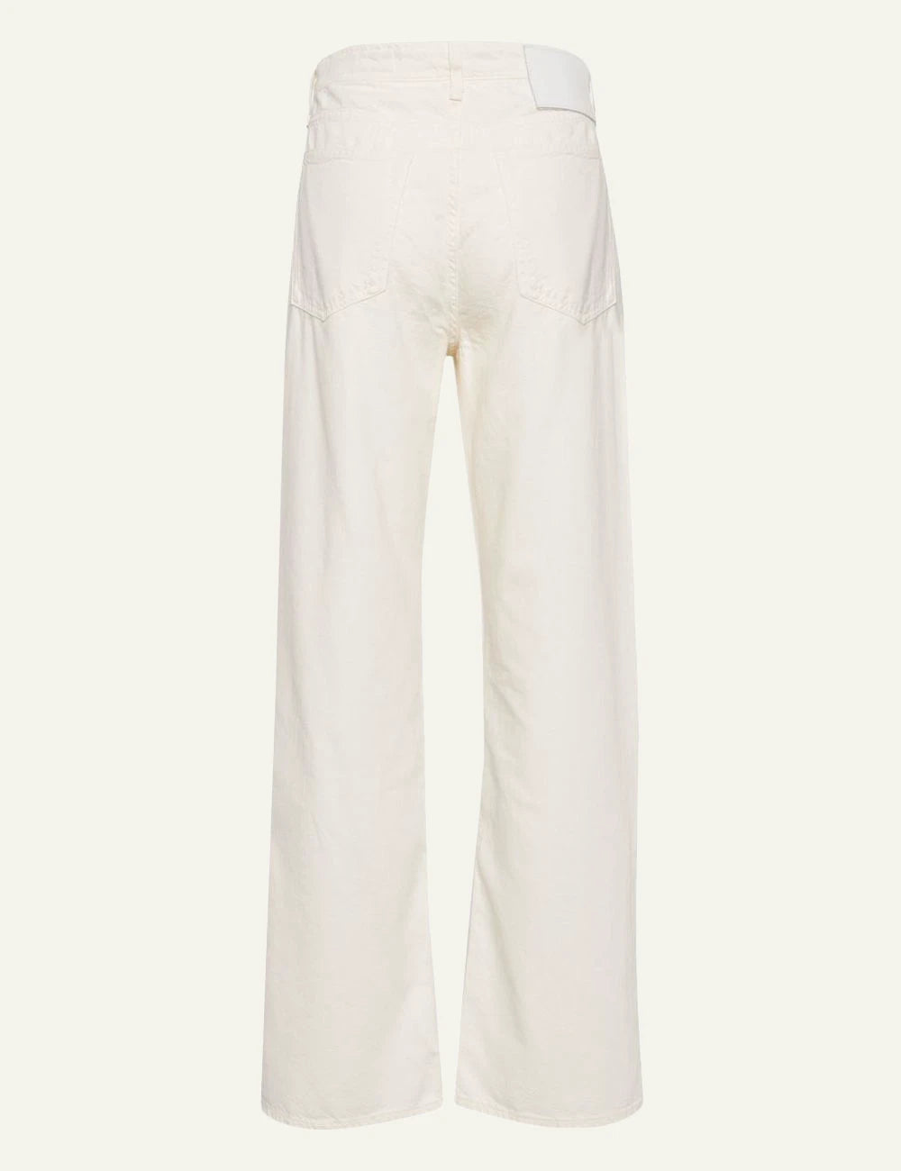 Rag &amp; Bone white wide leg denim jeans back view