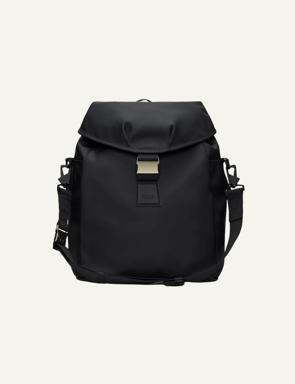 Rains Backpack Black front view