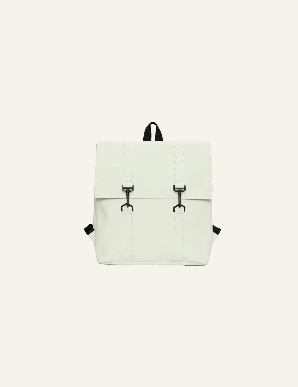 Rains Backpack Light Green front flatview