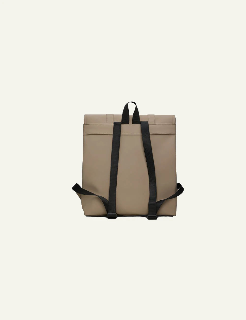 Rains Backpack Taupe back view