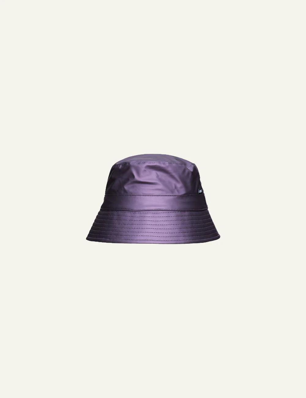 Rains bucket hat purple 3/4 front flat