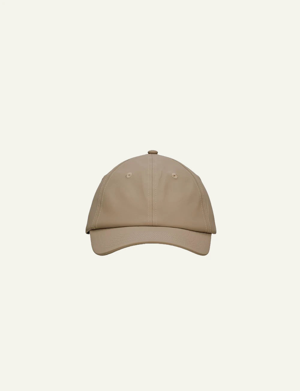 Rains Cap Beige front flat view