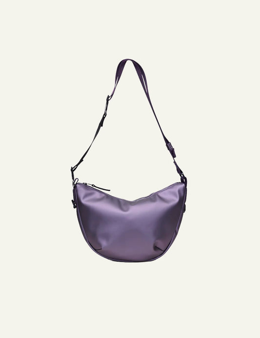 Rains Crossbody Bag Purple metallic  front view flat