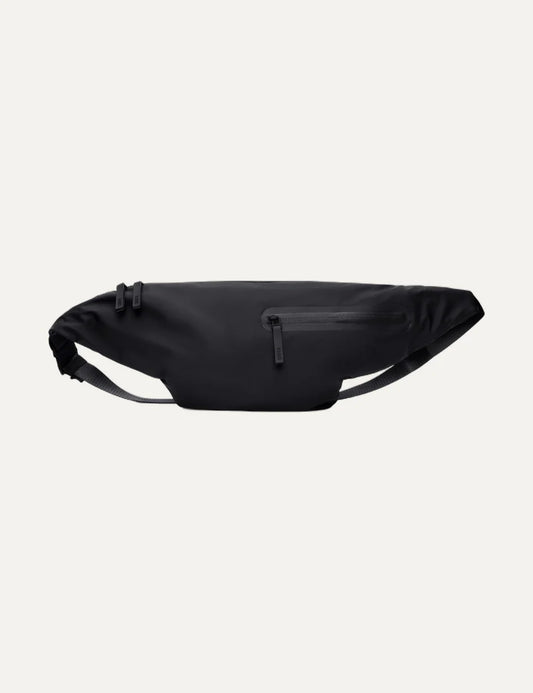Rains Unisex Black Waterproof Bum Bag