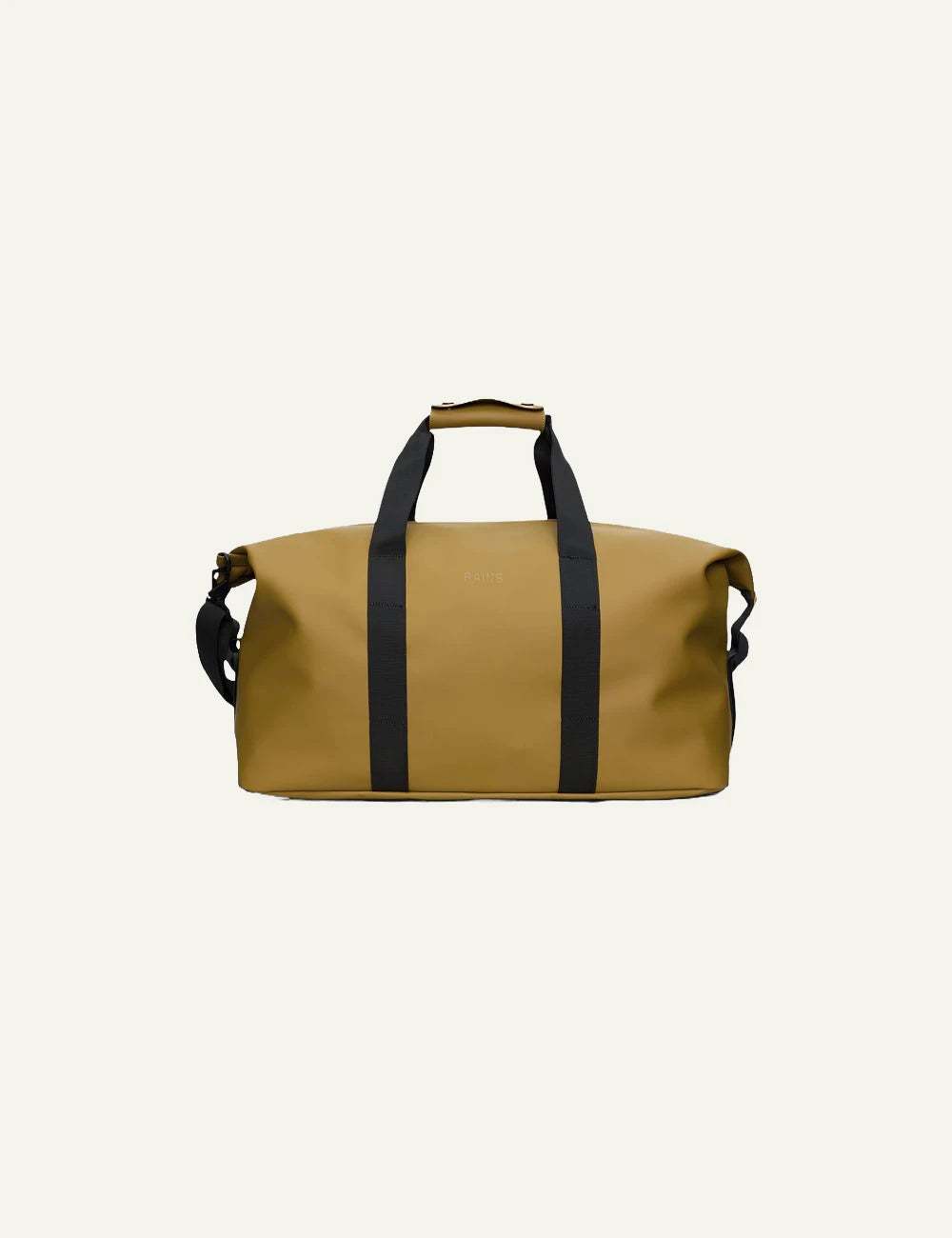 Rains Duffel Bag Mustard front flat view