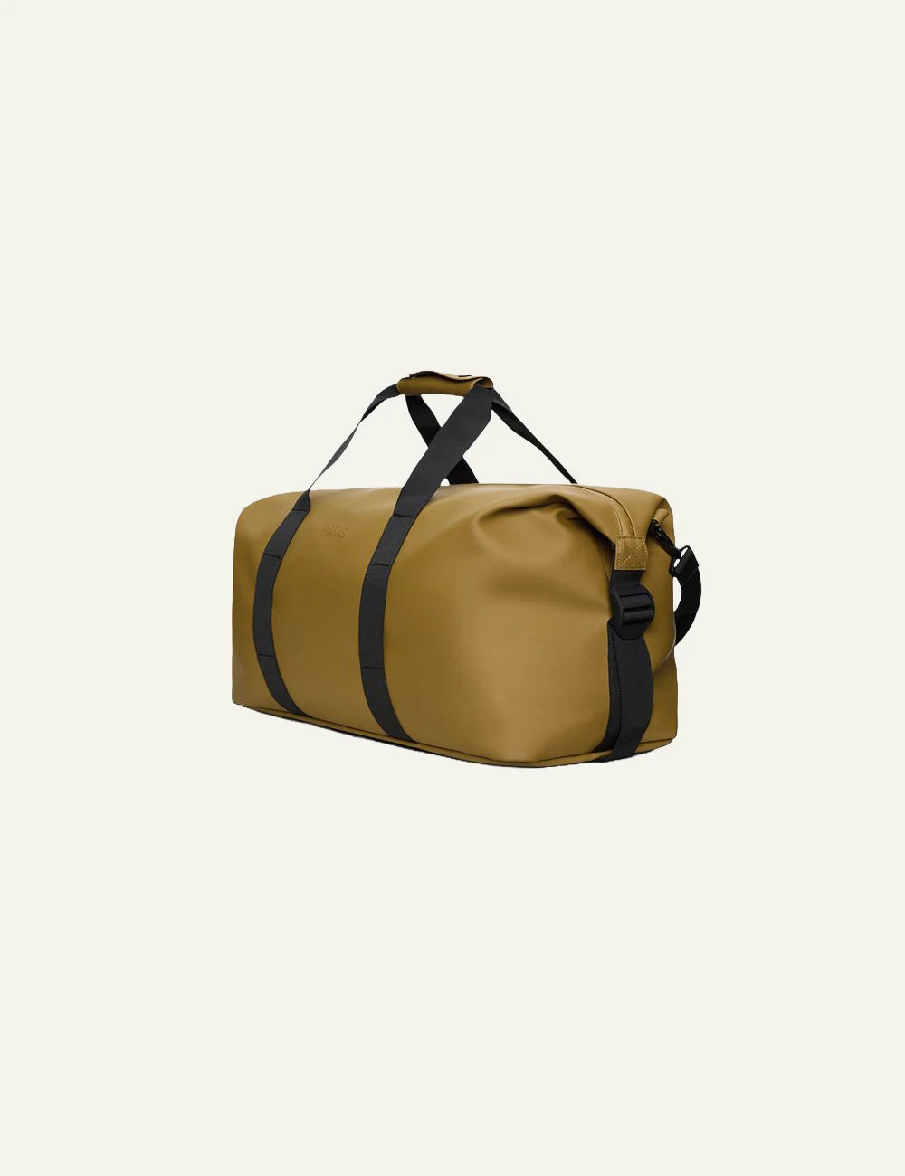 Rains Duffel Bag Mustard side view