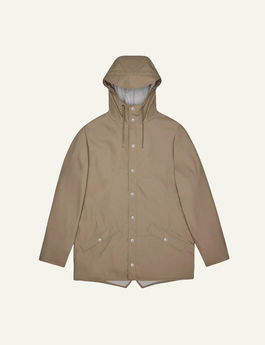 Rains Jacket Beige front flat