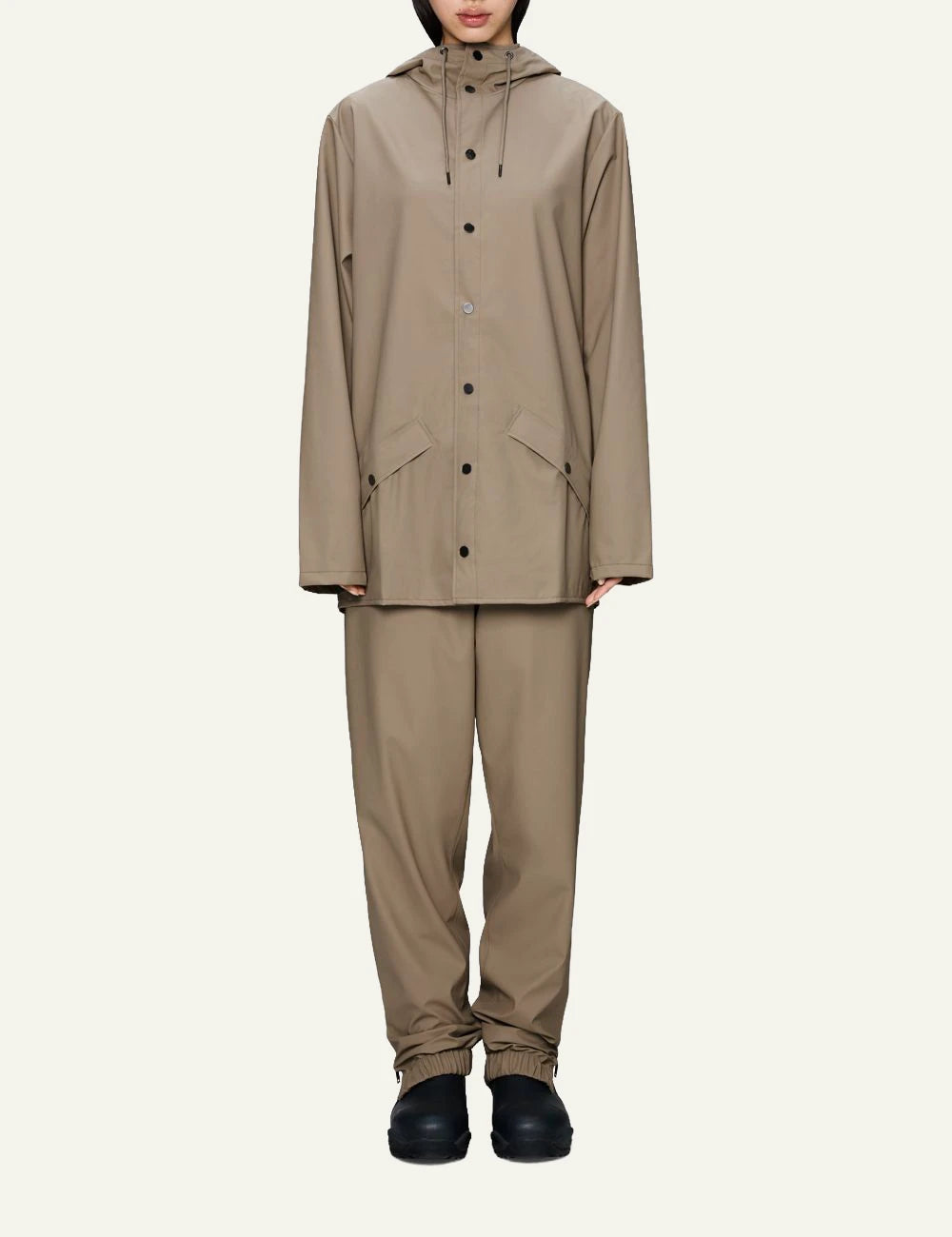 Rains Jacket Beige full front body
