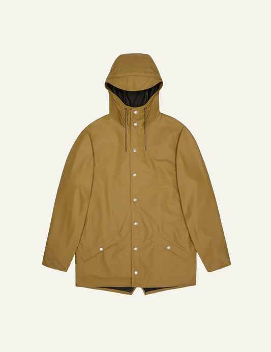 Rains Jacket Brown front flat