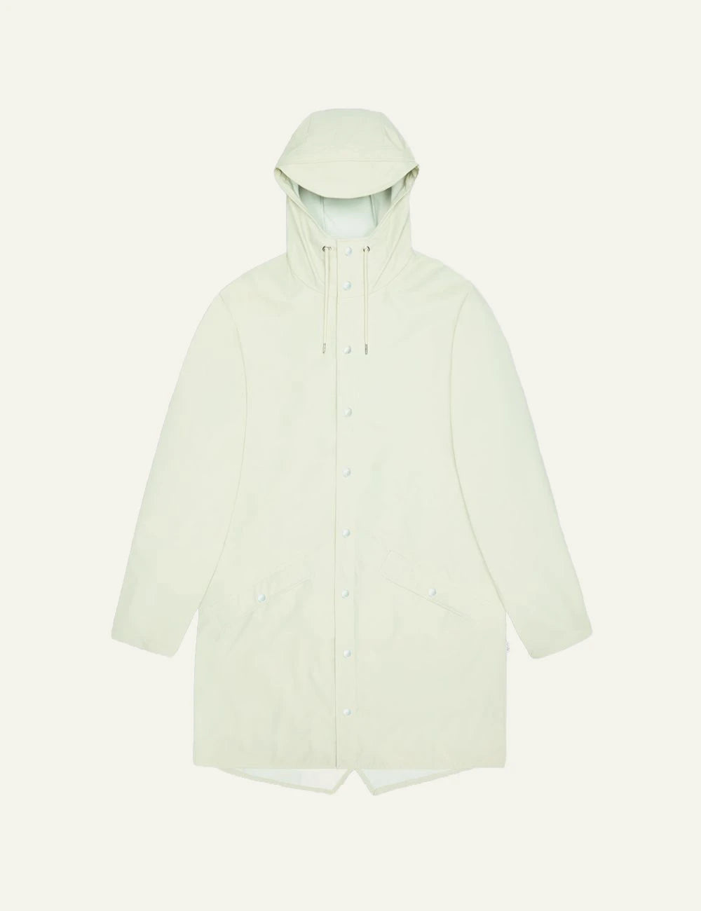 Rains Long Jacket mint front flat