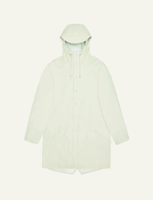 Rains Long Jacket mint front flat