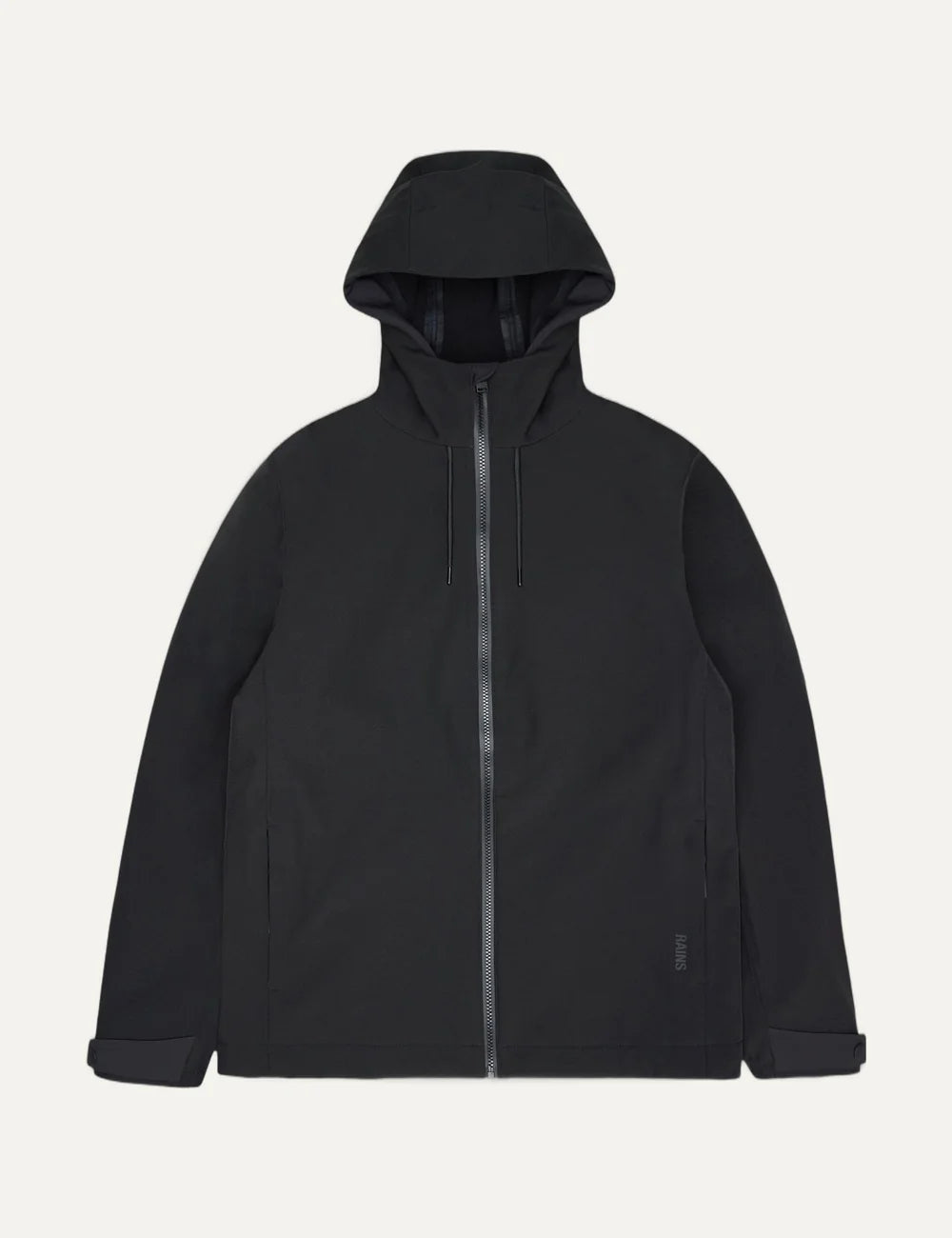 Rains Women’s Black Waterproof Softshell Hooded Jacket