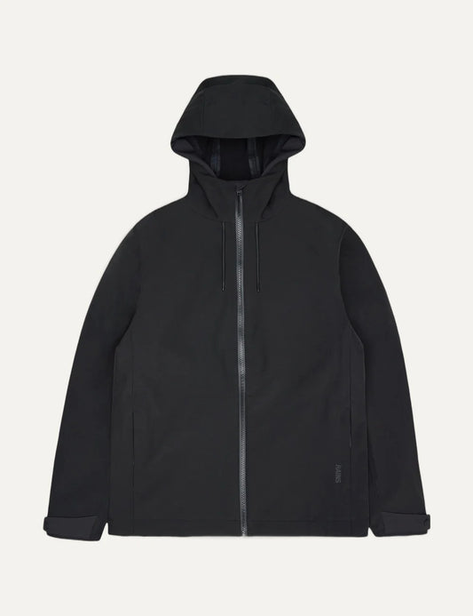 Rains Women’s Black Waterproof Softshell Hooded Jacket