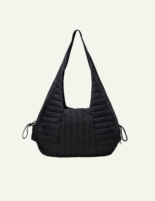 Rains Tote Bag Black front flat view