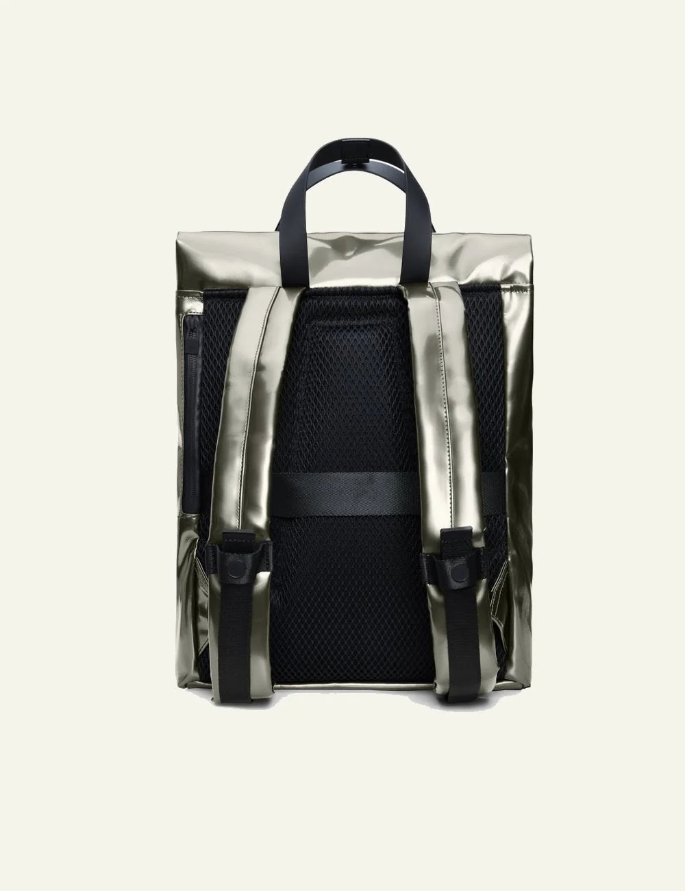 Rains Tote Bag Glossy Olive back view
