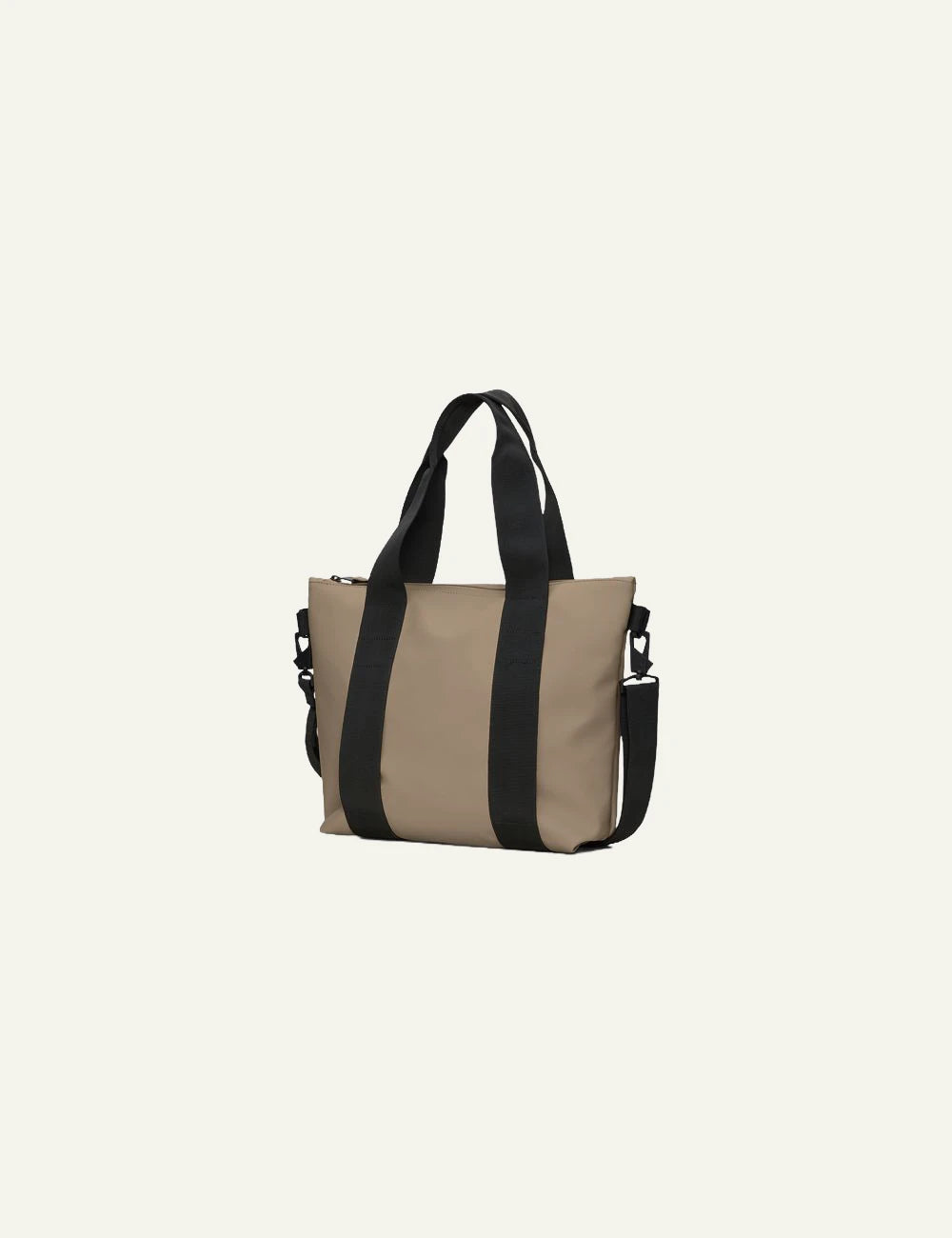 Rains Tote Bag Taupe side view