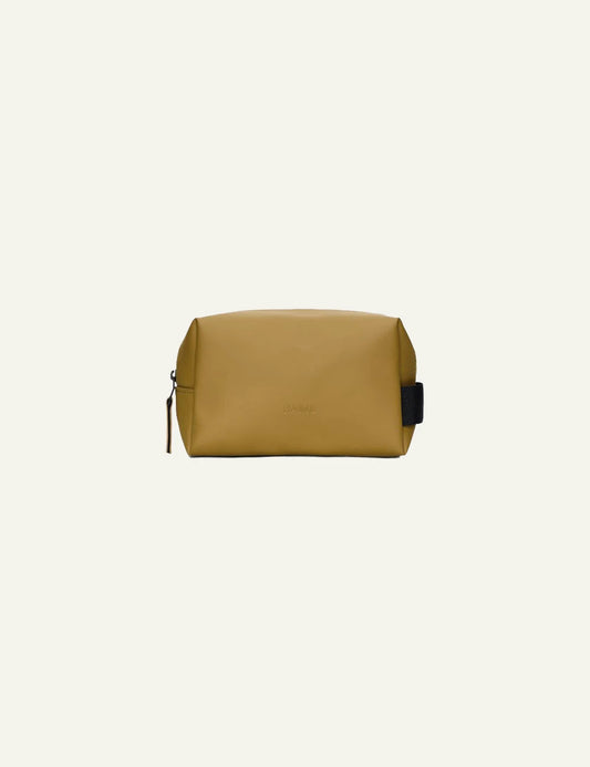 Rains Wash Bag Olive model side view
