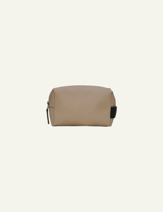 Rains Wash Bag Taupe front view