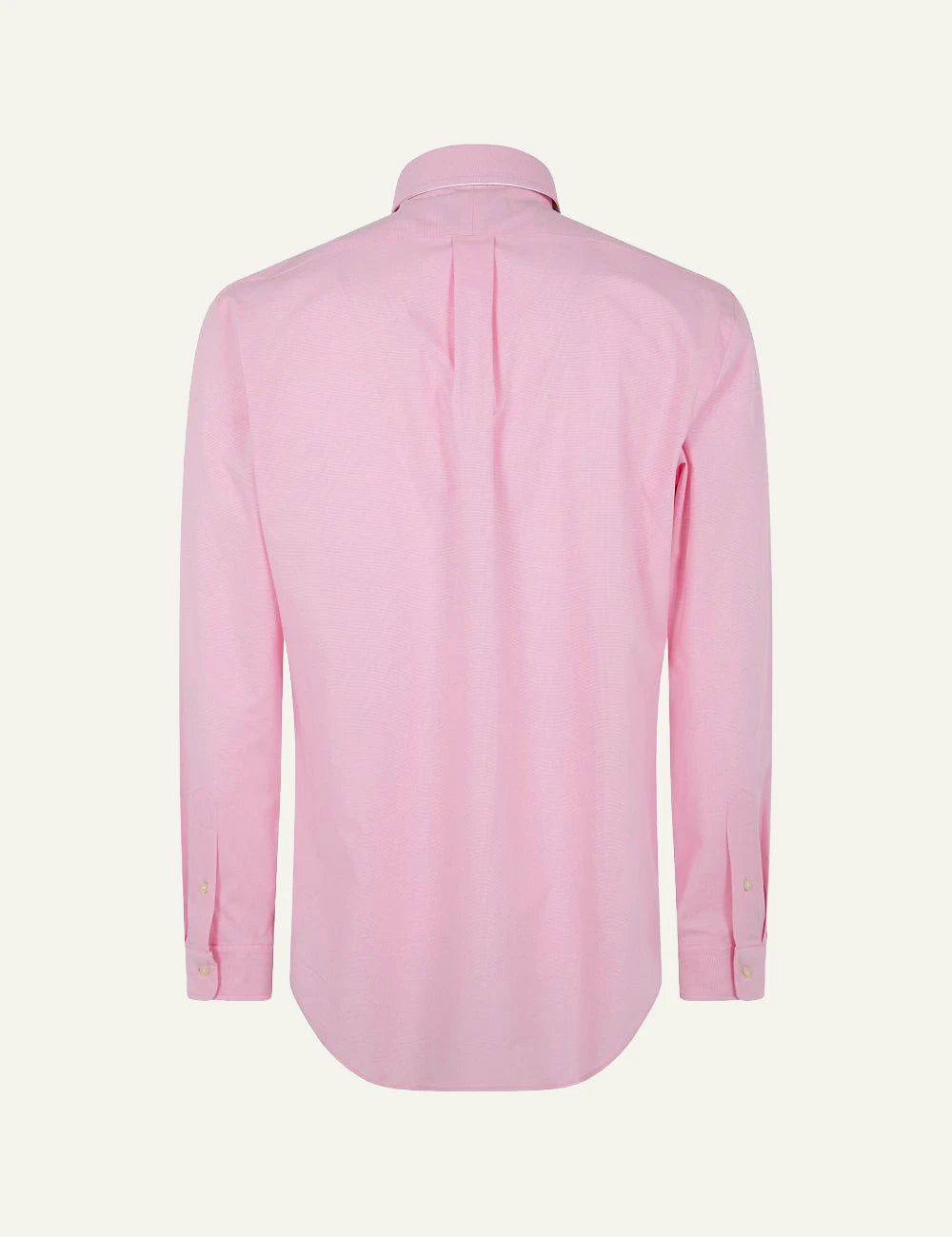 Ralph Lauren white hoodie with embroidered crest and polo graphic back flat view