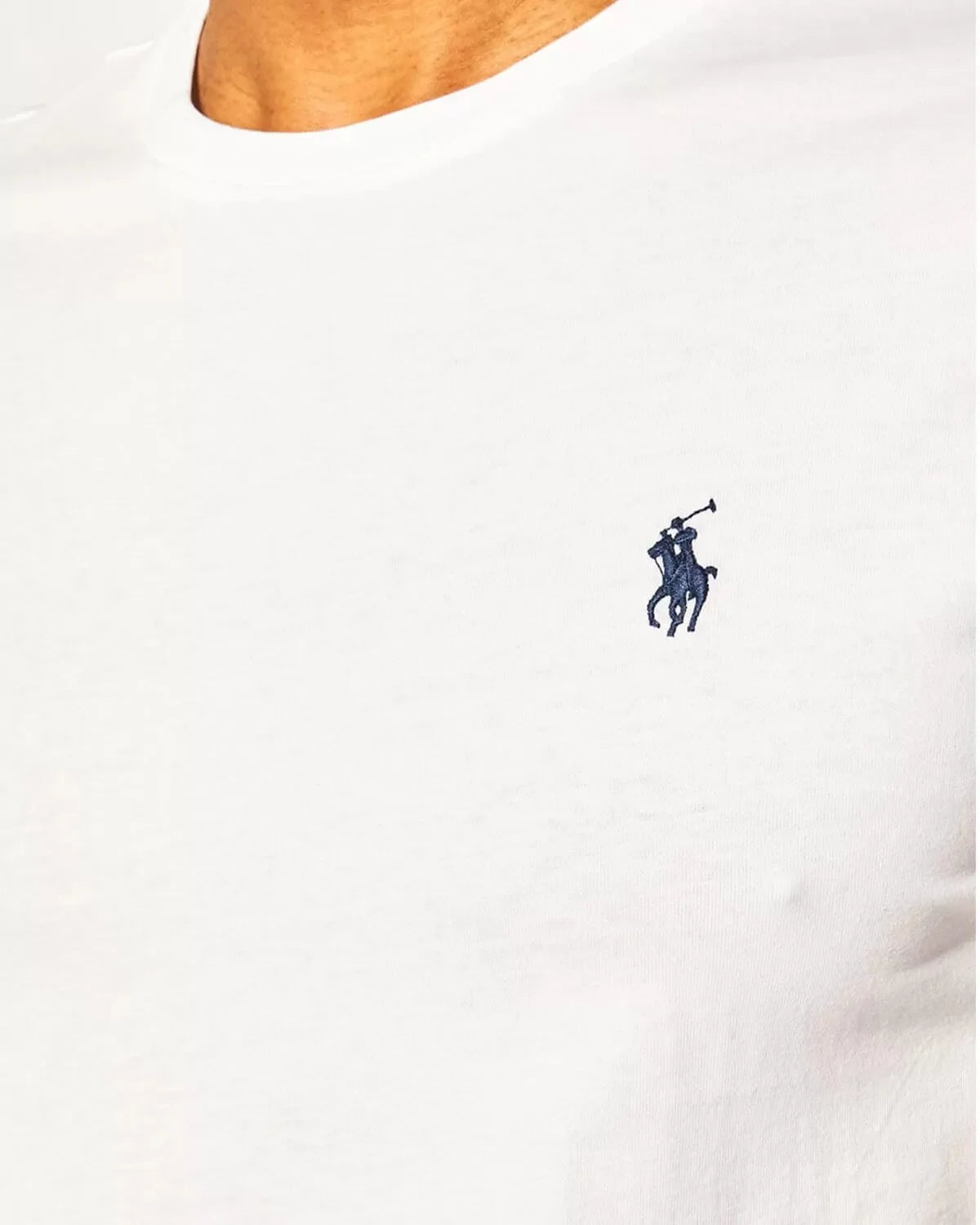 Ralph Lauren white t-shirt with navy pony logo view