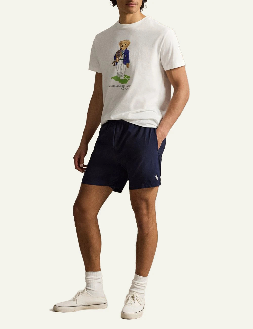Polo Ralph Lauren Polo Bear Wimbledon t-shirt white front full body view