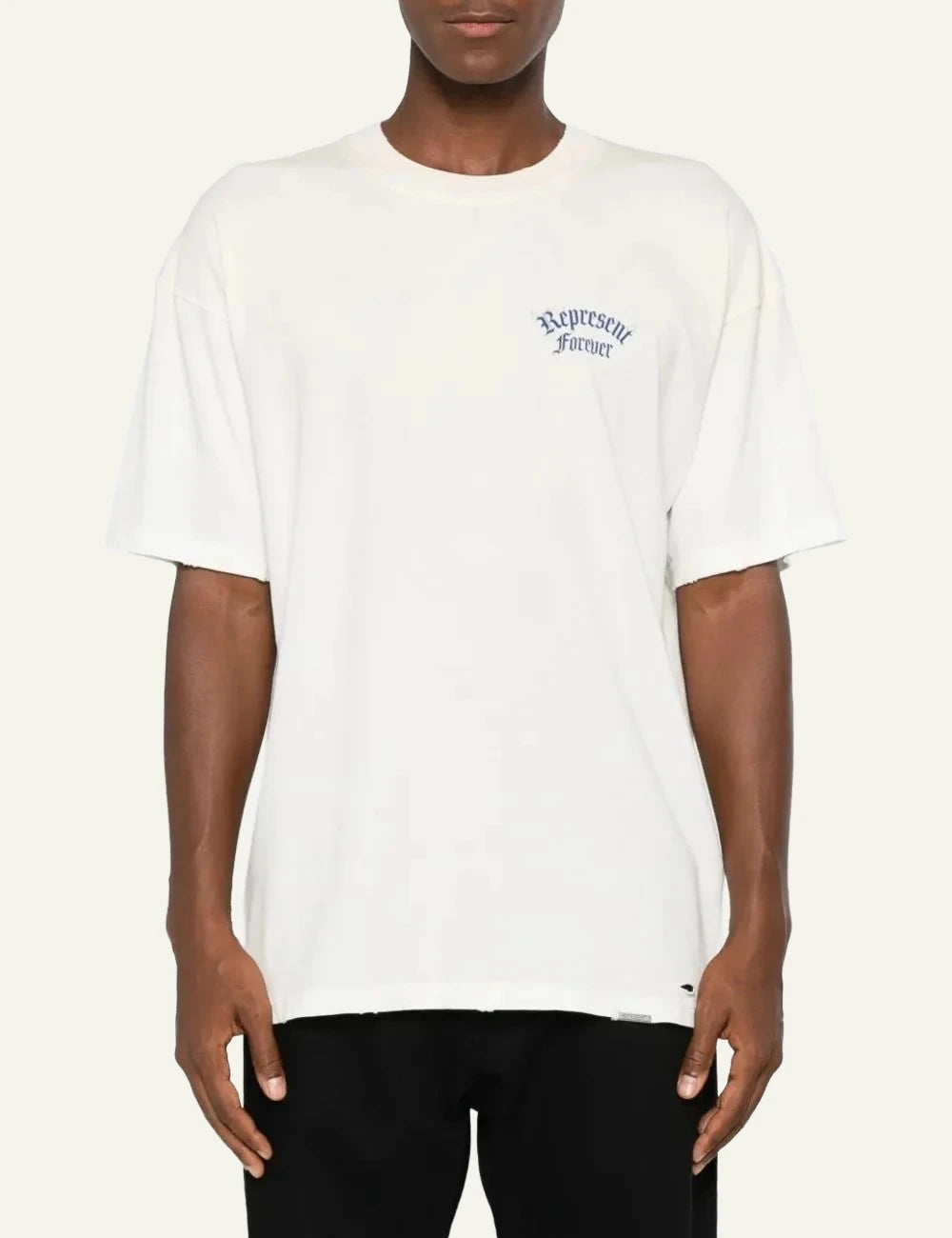 Represent Duality Tee white t-shirt logo chest front view