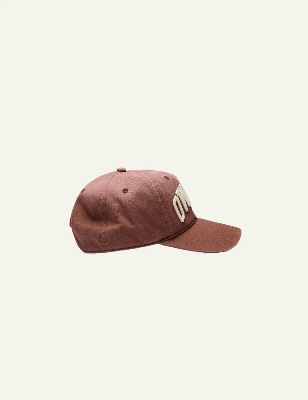 Represent Owners Club sienna cap embroidered logo side view