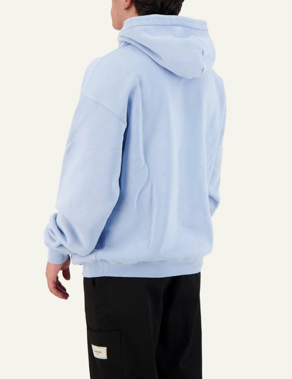 Represent Western Initial hoodie light blue back view