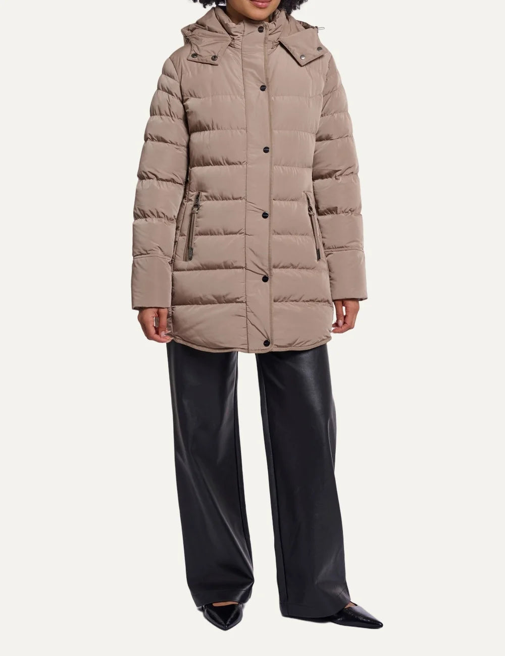 Rino &amp; Pelle women's toffee padded hooded puffer coat