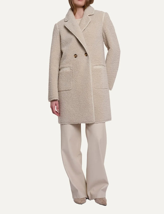 Rino &amp; Pelle women Juna Birch reversible teddy and suede look coat