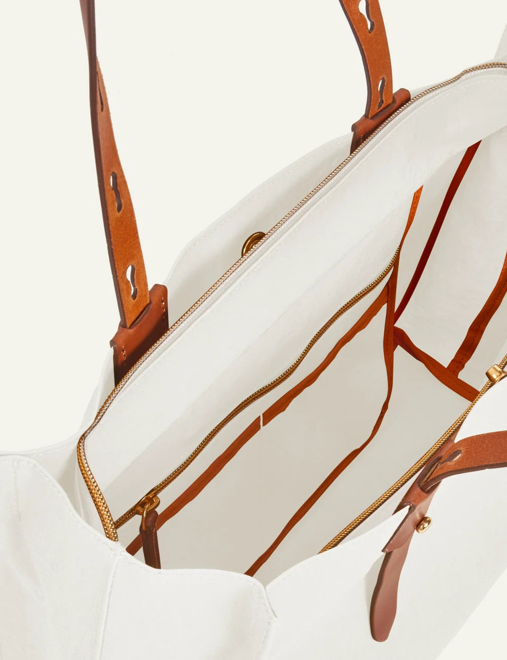 Roberta Pieri angora tote bag brown leather handles top view